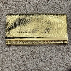 Michael Kors Metallic Gold Clutch